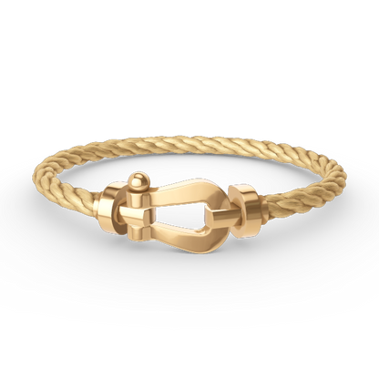 [Bijoux de luxe] BRACELET FORCE LARGE FER À CHEVAL SANS DIAMANT OR