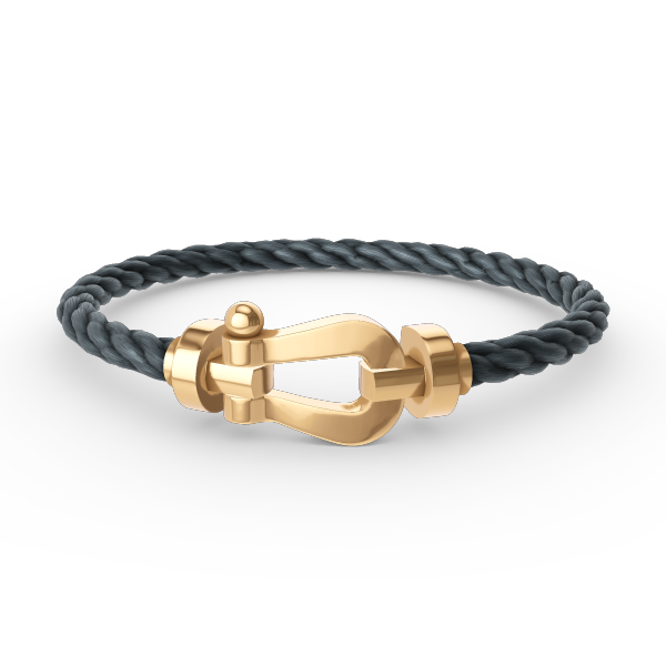 [Bijoux de luxe] BRACELET FORCE LARGE FER À CHEVAL SANS DIAMANT OR