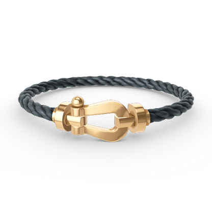 [Bijoux de luxe] BRACELET FORCE LARGE FER À CHEVAL SANS DIAMANT OR