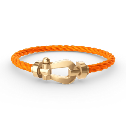 [Bijoux de luxe] BRACELET FORCE LARGE FER À CHEVAL SANS DIAMANT OR