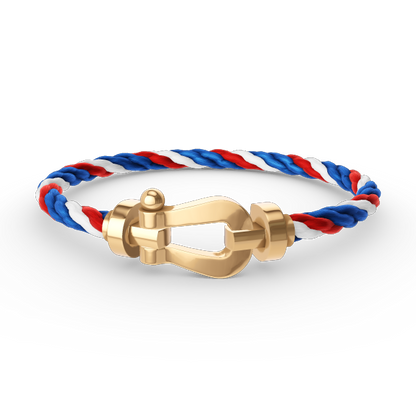 [Bijoux de luxe] BRACELET FORCE LARGE FER À CHEVAL SANS DIAMANT OR