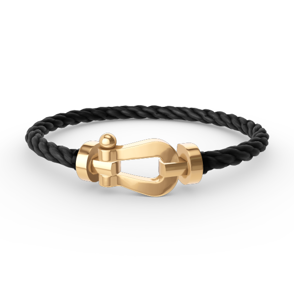 [Bijoux de luxe] BRACELET FORCE LARGE FER À CHEVAL SANS DIAMANT OR