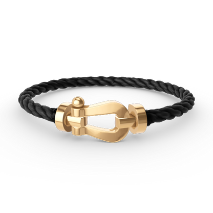 [Bijoux de luxe] BRACELET FORCE LARGE FER À CHEVAL SANS DIAMANT OR