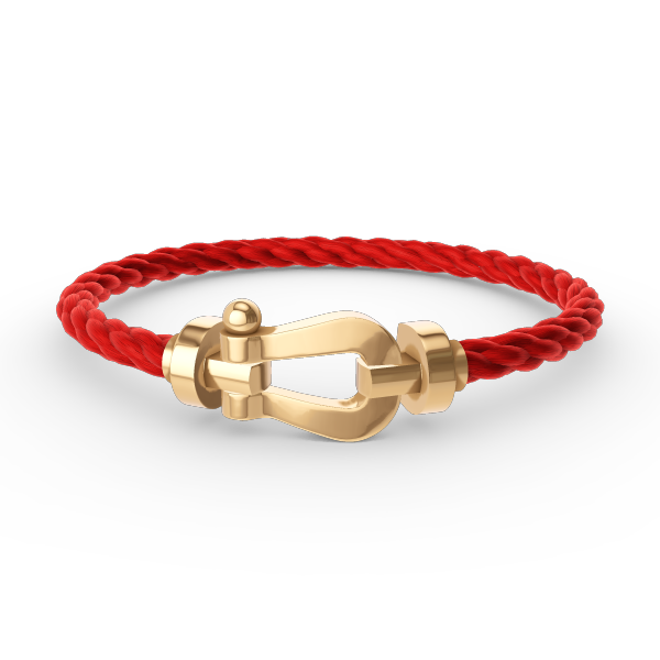 [Bijoux de luxe] BRACELET FORCE LARGE FER À CHEVAL SANS DIAMANT OR