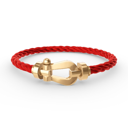 [Bijoux de luxe] BRACELET FORCE LARGE FER À CHEVAL SANS DIAMANT OR