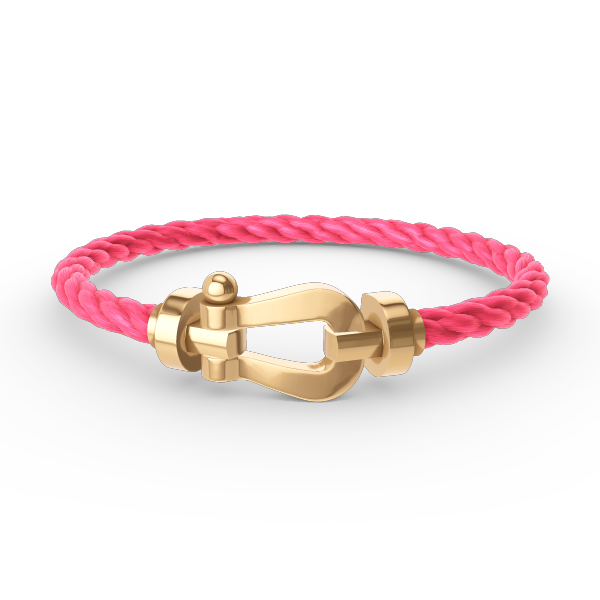 [Bijoux de luxe] BRACELET FORCE LARGE FER À CHEVAL SANS DIAMANT OR
