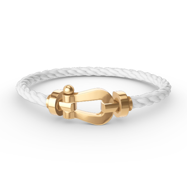 [Bijoux de luxe] BRACELET FORCE LARGE FER À CHEVAL SANS DIAMANT OR