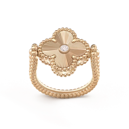 [Luxe Jewelry]CLOVER RIVERSIBLE ROSE GOLD RING