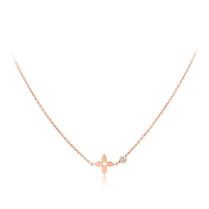 [Luxe Jewelry]BLOSSOM PENDANT PINK GOLD AND DIAMOND
