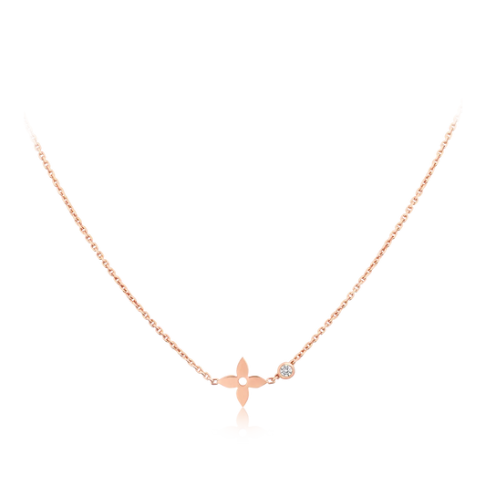 [Luxe Jewelry]BLOSSOM PENDANT PINK GOLD AND DIAMOND