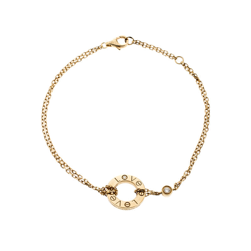 [Bijoux de luxe] BRACELET LOVE 2 DIAMANTS