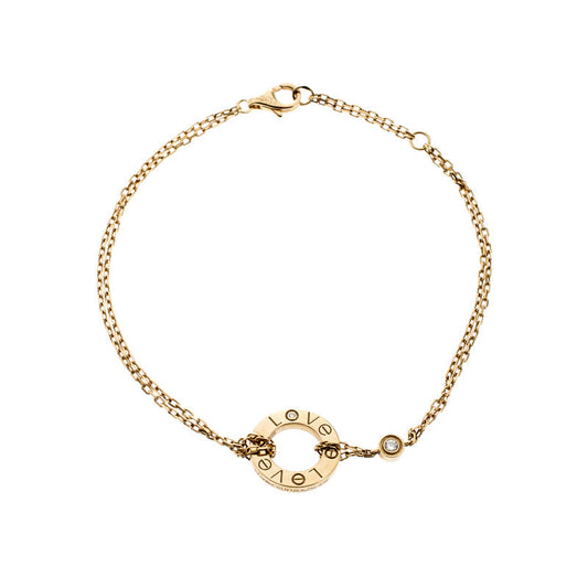 [Bijoux de luxe] BRACELET LOVE 2 DIAMANTS