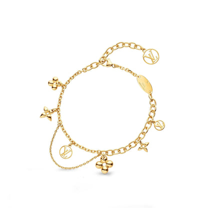 [Bijoux de luxe] Bracelet en nacre rose fleurie