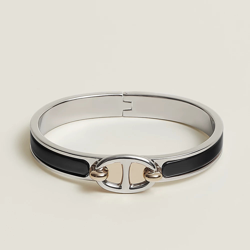 [Bijoux de luxe]BRACELET CLIC CHAINE ARGENT