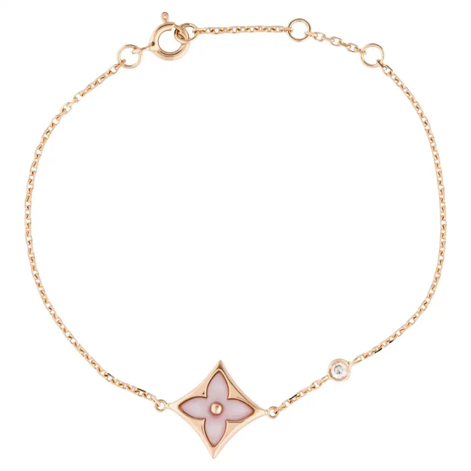 [Bijoux de luxe] BRACELET STAR 1 DIAMANT EN OR ROSE
