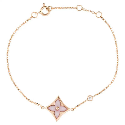 [Bijoux de luxe] BRACELET STAR 1 DIAMANT EN OR ROSE