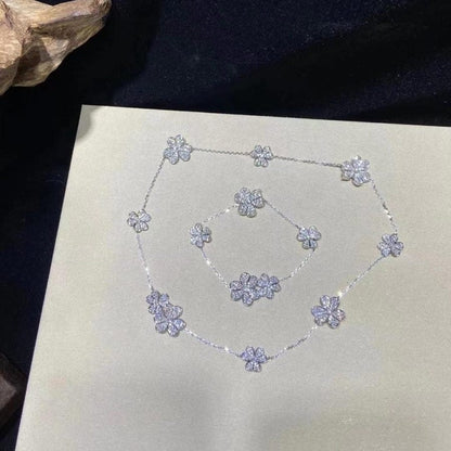 [Luxe Jewelry]FRIVOLE SILVER 5 FLOWERS BRACELET