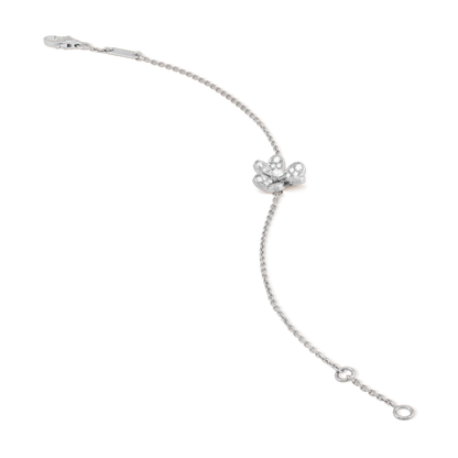 [Luxe Jewelry]FRIVOLE SILVER FLOWER DIAMOND BRACELET