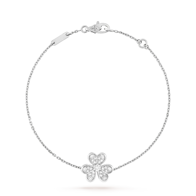 [Luxe Jewelry]FRIVOLE SILVER FLOWER DIAMOND BRACELET