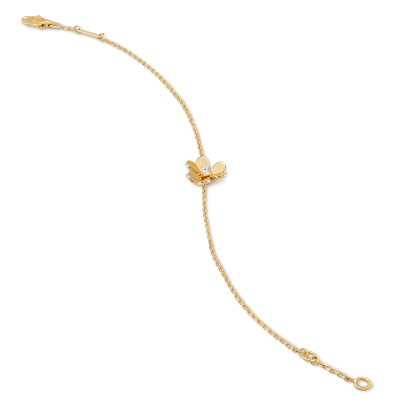 [Luxe Jewelry]FRIVOLE GOLD FLOWER PINK MALACHITE BRACELET