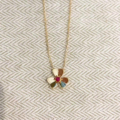 [Luxe Jewelry]FRIVOLE GOLD FLOWER NECKLACE