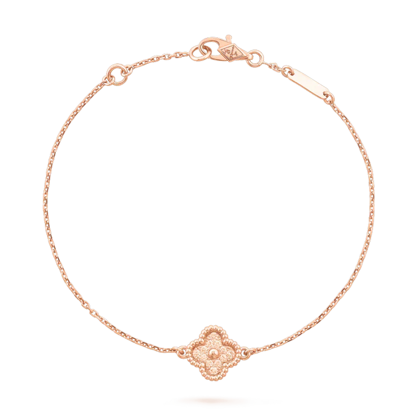 [Bijoux de luxe] Bracelet fleur unique en trèfle