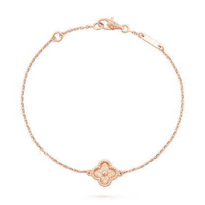 [Bijoux de luxe] Bracelet fleur unique en trèfle