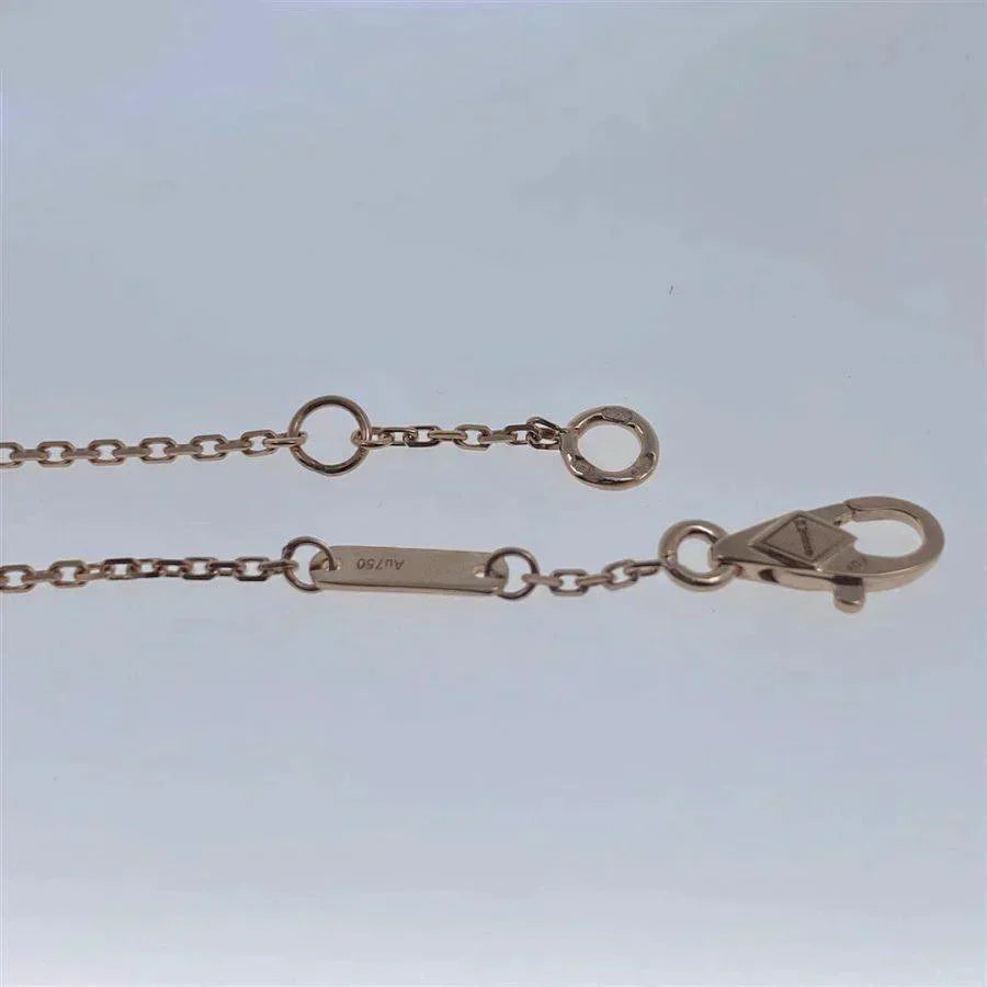 [Bijoux de luxe] Bracelet fleur unique en nacre blanche et trèfle