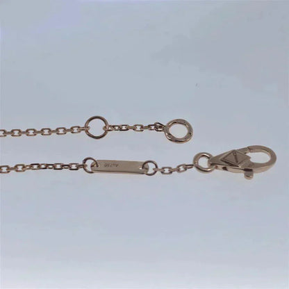 [Bijoux de luxe] Bracelet fleur unique en nacre blanche et trèfle