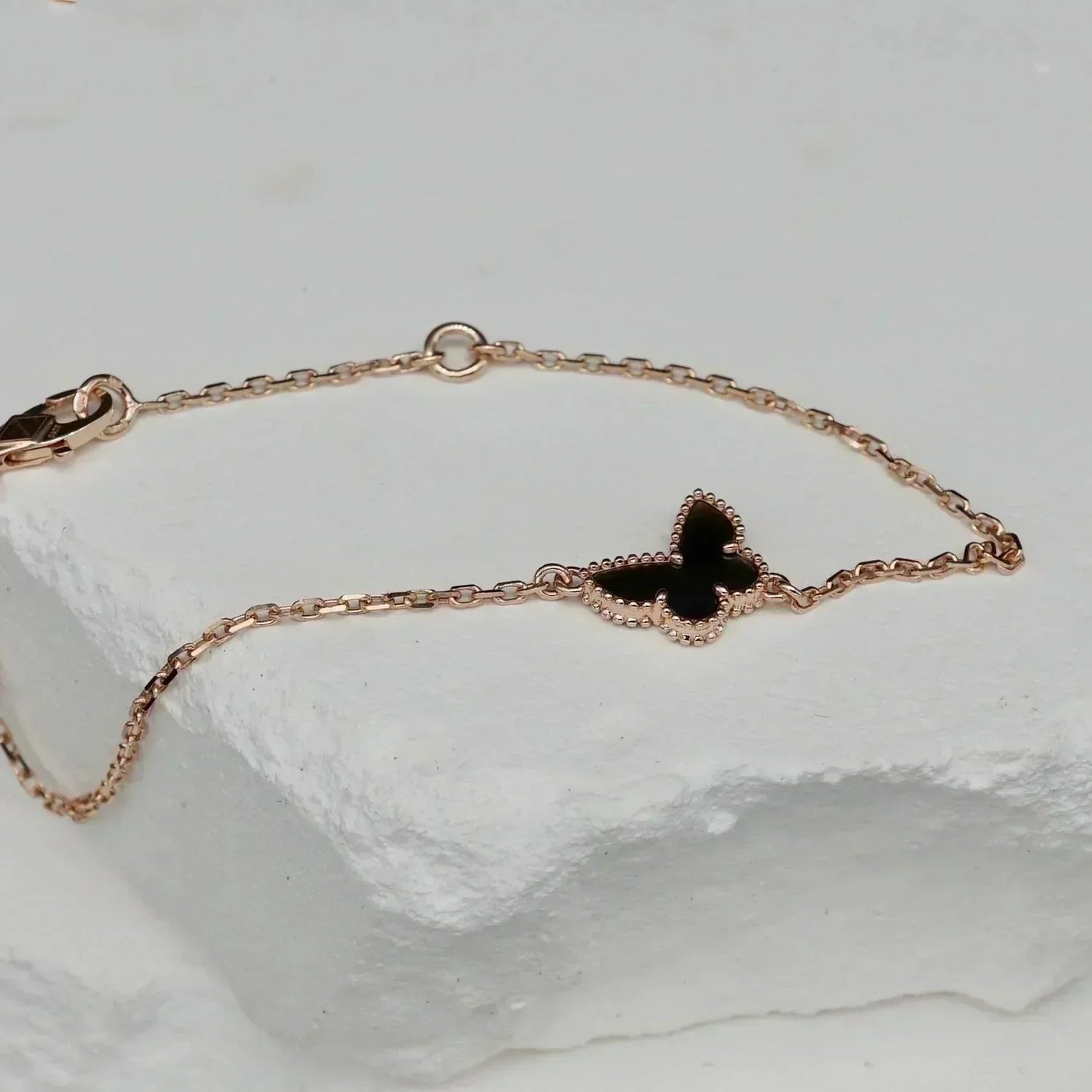 [Bijoux de luxe] BRACELET PAPILLON ONYX
