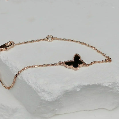 [Bijoux de luxe] BRACELET PAPILLON ONYX