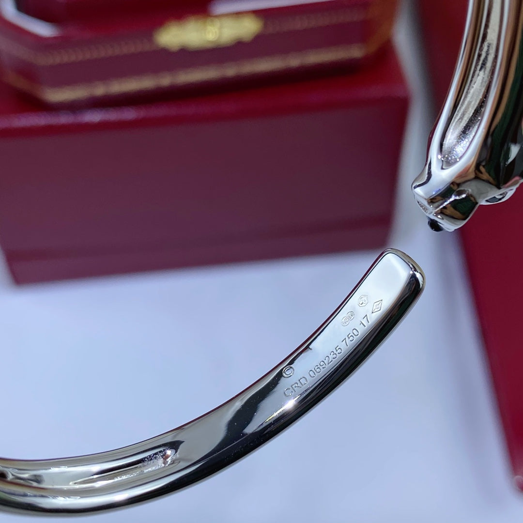 [Bijoux de luxe] Bracelet ouvert en argent Panthère