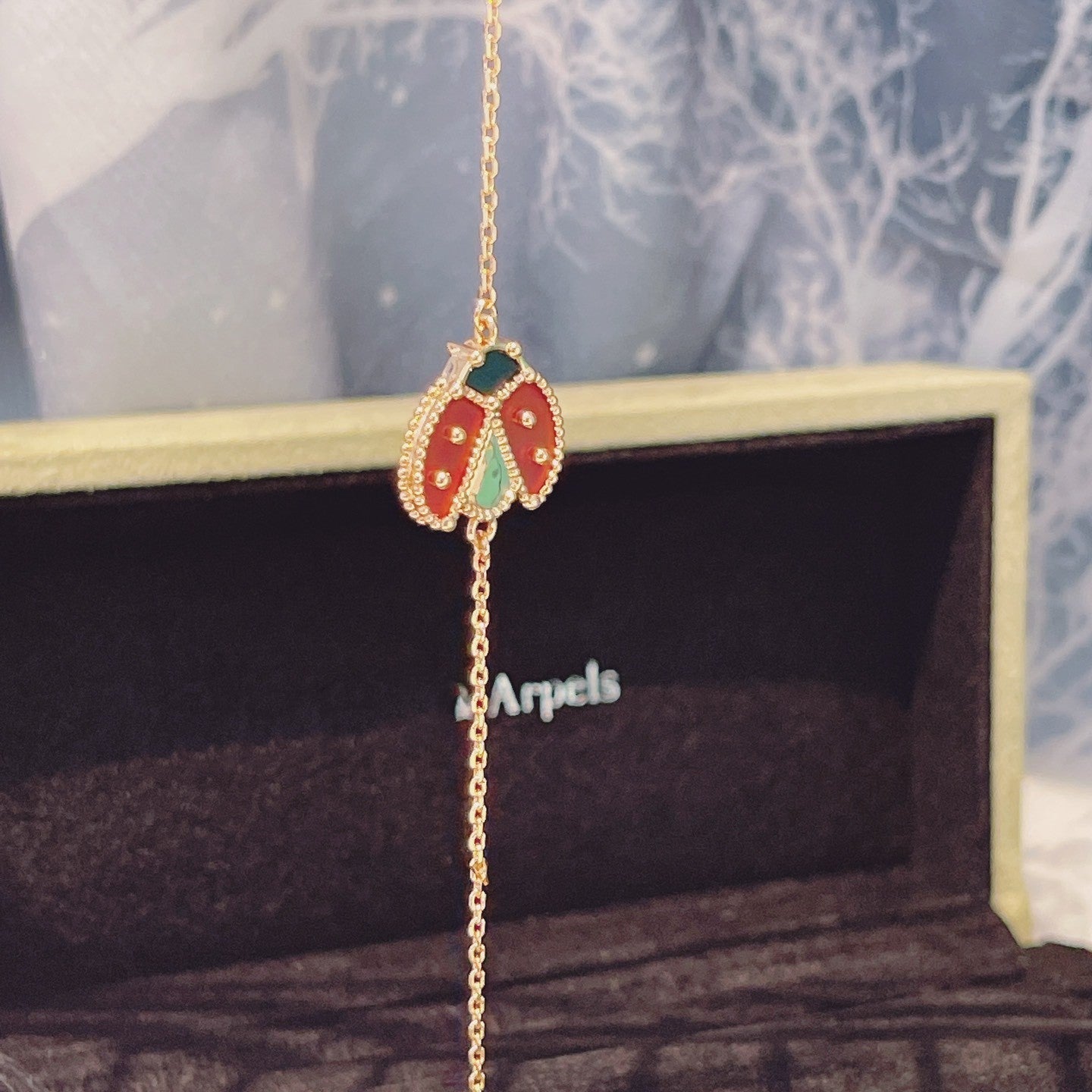 [Bijoux de luxe] BRACELET LUCKY SPRING 1 MOTIF OR ROSE