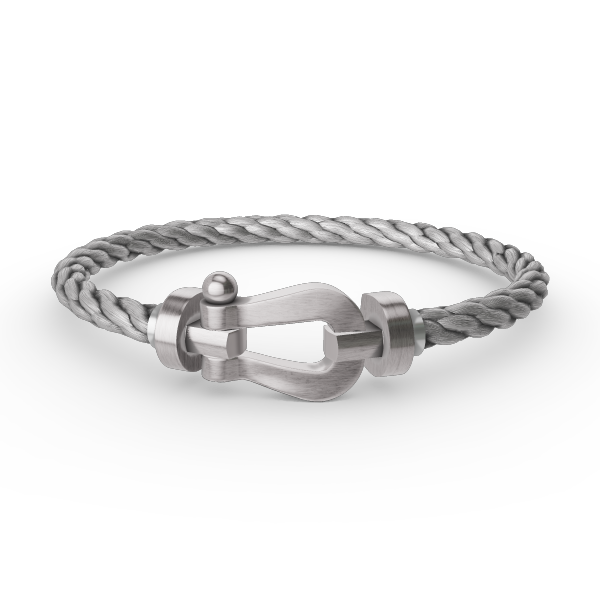 [Bijoux de luxe] BRACELET FORCE LARGE FER À CHEVAL SANS DIAMANT ARGENT