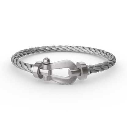 [Bijoux de luxe] BRACELET FORCE LARGE FER À CHEVAL SANS DIAMANT ARGENT