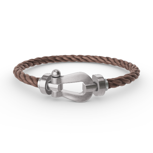 [Bijoux de luxe] BRACELET FORCE LARGE FER À CHEVAL SANS DIAMANT ARGENT