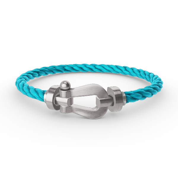 [Bijoux de luxe] BRACELET FORCE LARGE FER À CHEVAL SANS DIAMANT ARGENT