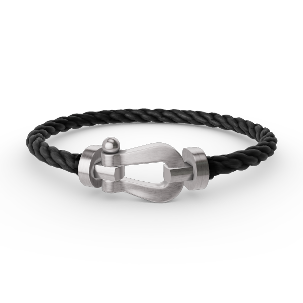 [Bijoux de luxe] BRACELET FORCE LARGE FER À CHEVAL SANS DIAMANT ARGENT
