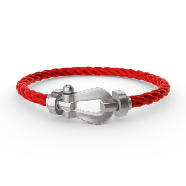 [Bijoux de luxe] BRACELET FORCE LARGE FER À CHEVAL SANS DIAMANT ARGENT