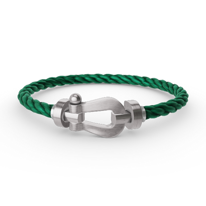 [Bijoux de luxe] BRACELET FORCE LARGE FER À CHEVAL SANS DIAMANT ARGENT