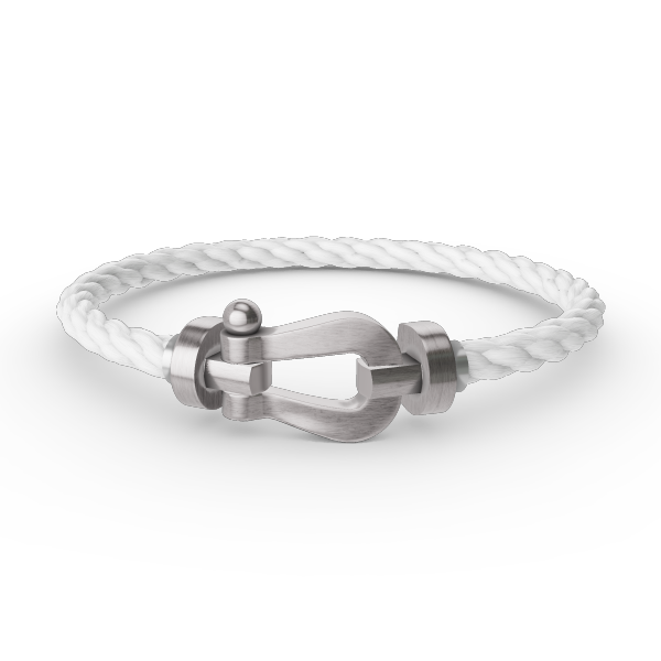 [Bijoux de luxe] BRACELET FORCE LARGE FER À CHEVAL SANS DIAMANT ARGENT