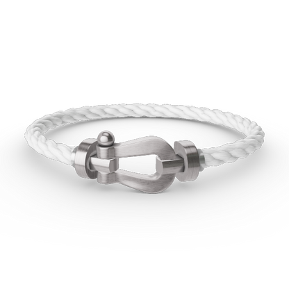[Bijoux de luxe] BRACELET FORCE LARGE FER À CHEVAL SANS DIAMANT ARGENT