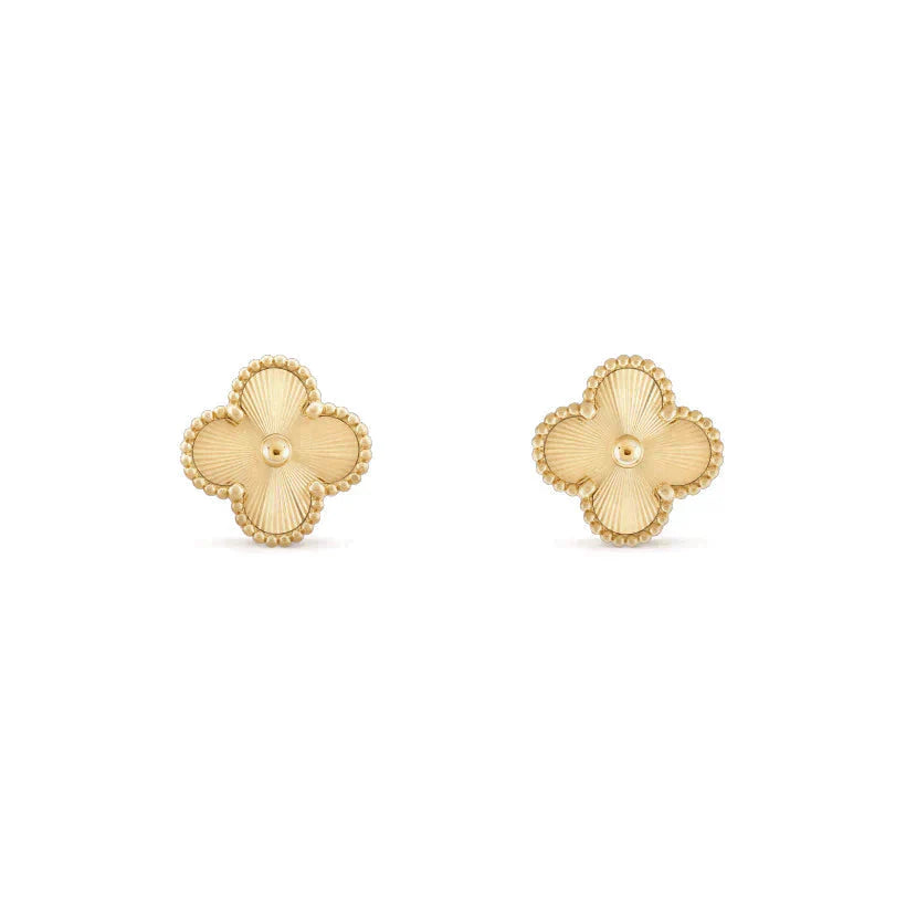 [Luxe Jewelry]CLOVER MEDIUM 1 MOTIFS LASER EARRINGS